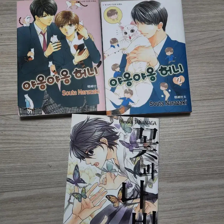 [BUNJANG] Yaong Yaong Honey 1 &amp; 2, Flower and Butterfly BL Manga Bundle / 비엘 bl 만화책 야옹야옹허니 1야옹야옹허니 2꽃과 나비