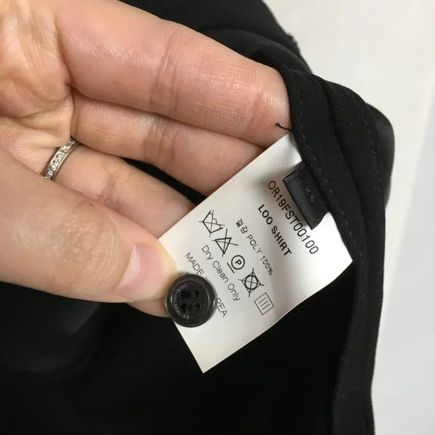 [BUNJANG] ORR Rue Shirt Black XS / ORR 오르 블랙 루 셔츠 xs