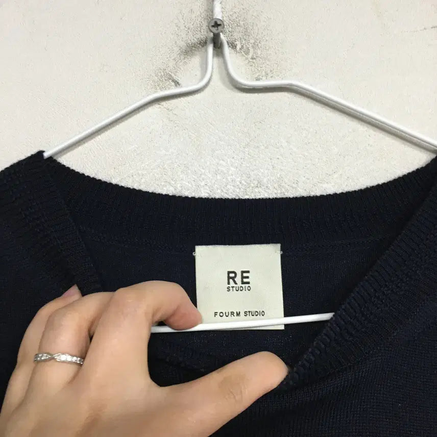 [BUNJANG] Hanssem Form Studio Knit Pleats Dress F / 한섬 폼스튜디오 니트 플리츠 원피스 F