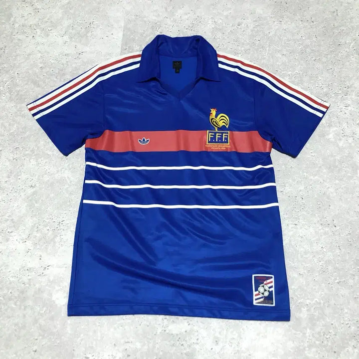 [BUNJANG] Adidas France FFF 1984 Champion Replica Jersey / 아디다스 프랑스 유니폼 FFF 1984 챔피온 복각