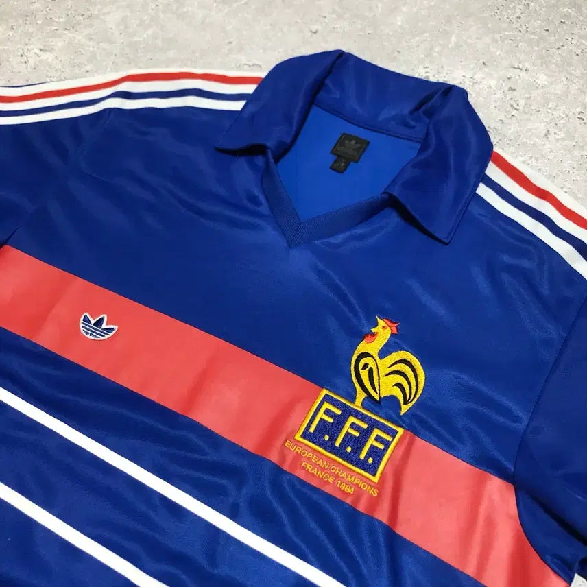 [BUNJANG] Adidas France FFF 1984 Champion Replica Jersey / 아디다스 프랑스 유니폼 FFF 1984 챔피온 복각