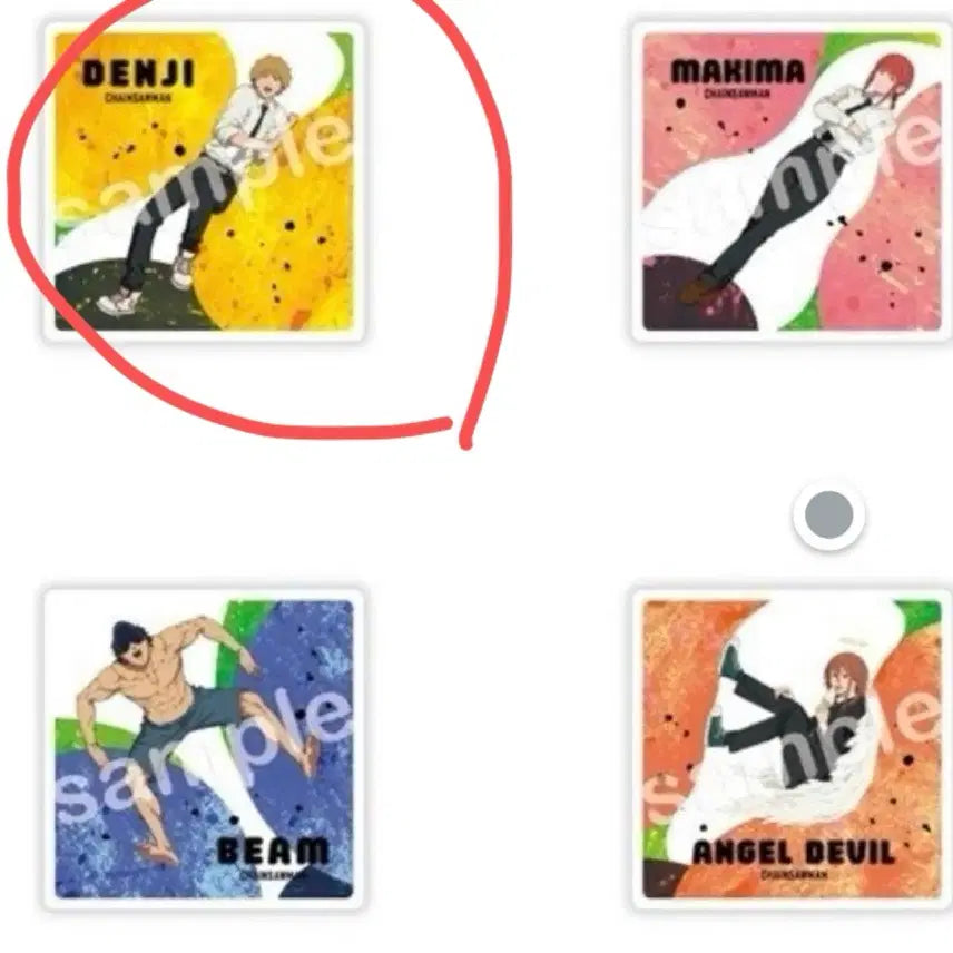 [BUNJANG] Chainsaw Man Reze Arc Trading Acrylic Block Tray Denji / 체인소맨 레제편 트레이딩 아크릴 블럭 트레이 덴지