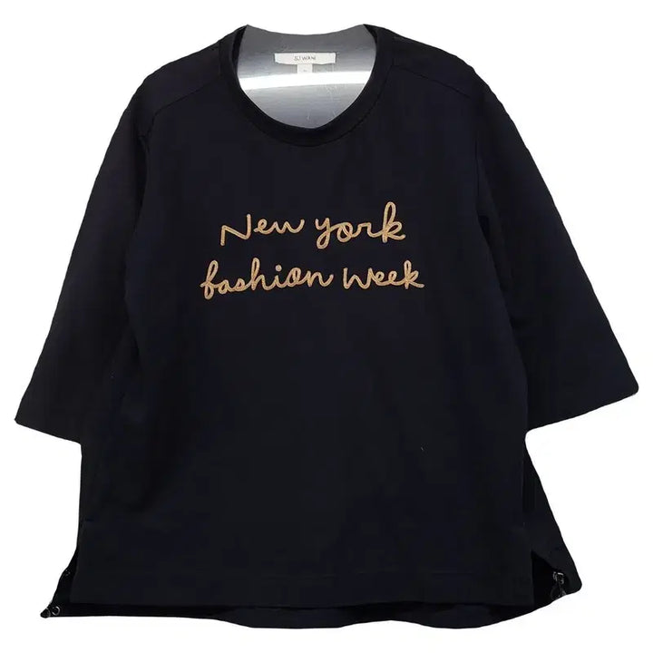 [BUNJANG] SJ Printing Short Sleeve T-Shirt Black / SJ 와니 프린팅 블랙 반팔티 90