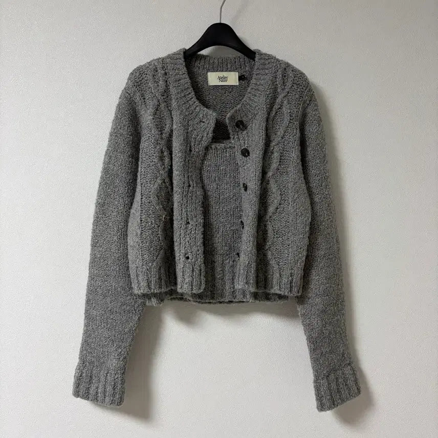 [BUNJANG] Nine Atelier Knit Cardigan Set / 나인아뜰리에 니트 가디건 set