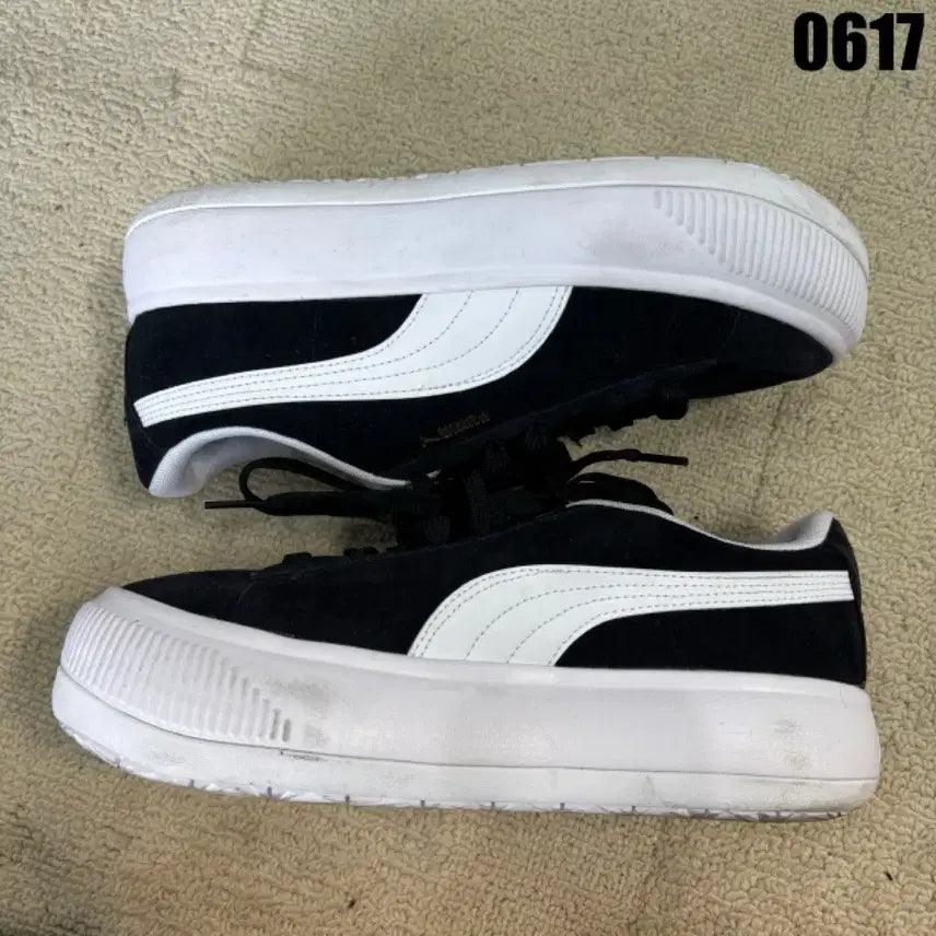 [BUNJANG] Puma Suede Platform Black/White 240mm / 푸마 스웨이드 플랫폼 블랙/화이트 240