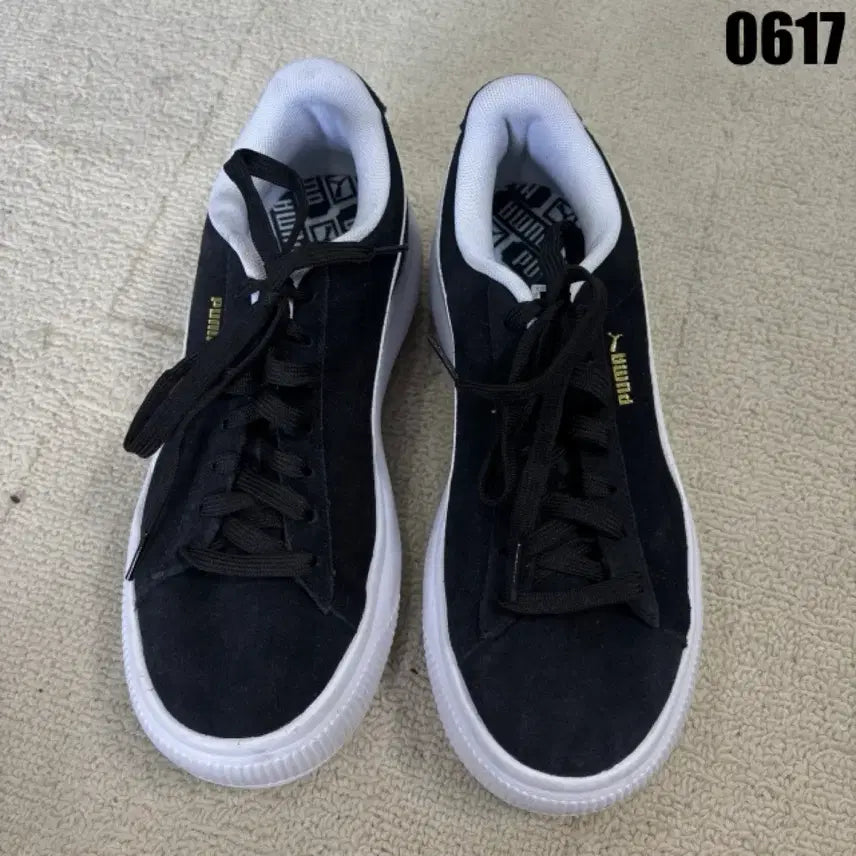 [BUNJANG] Puma Suede Platform Black/White 240mm / 푸마 스웨이드 플랫폼 블랙/화이트 240