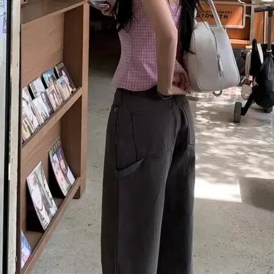 [BUNJANG] Lilycotts Wide Straight Fit Cargo Denim Pants / 릴리코츠 카고팬츠