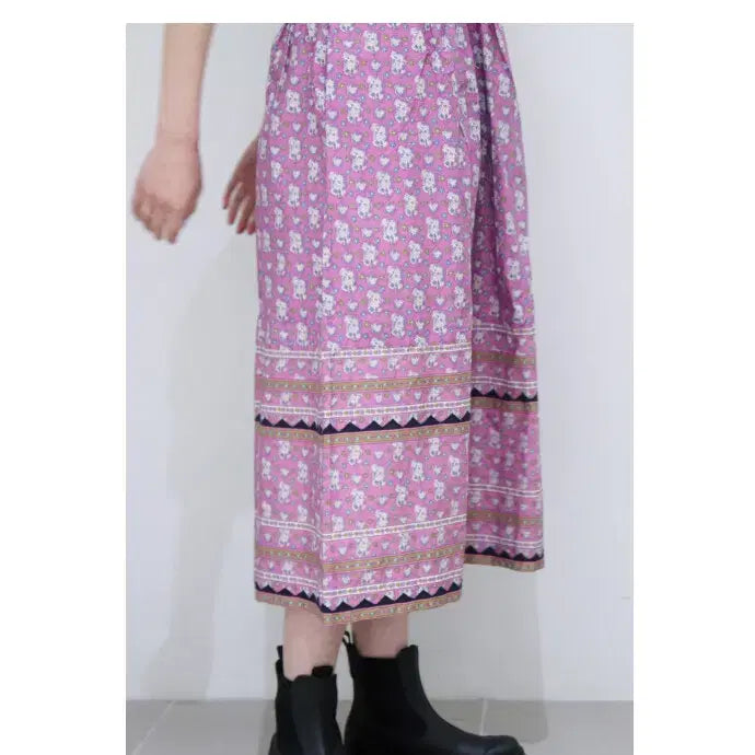 [BUNJANG] SEA New York Floral Elastic Waist Midi Skirt / SEA 씨뉴욕 플로랄 밴딩 스커트 S