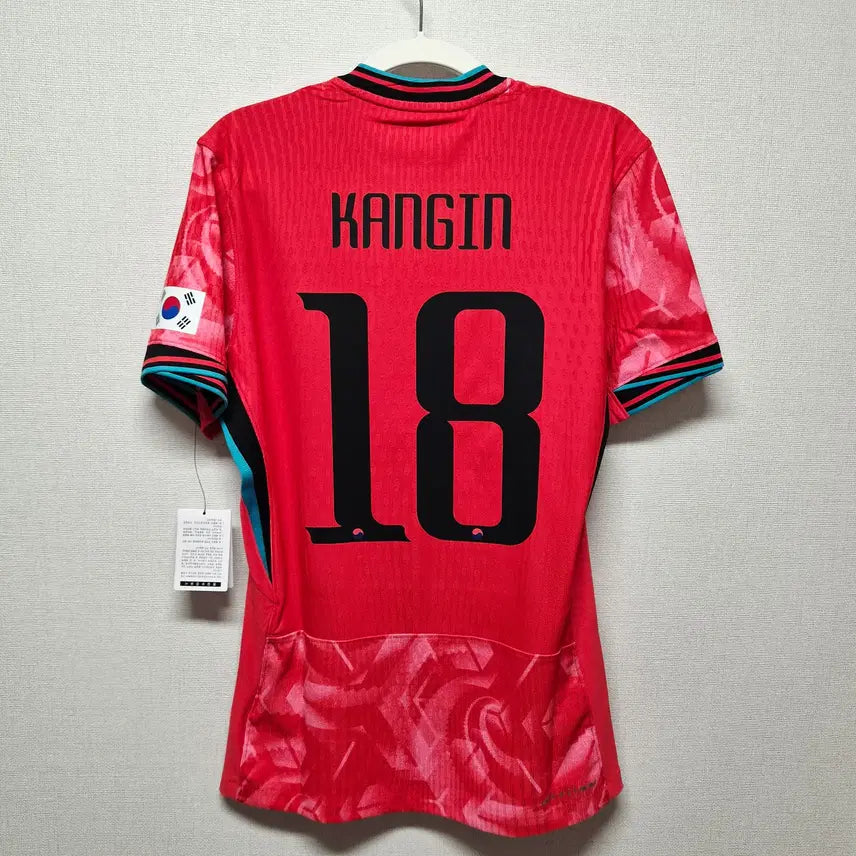 [BUNJANG] 2024-2026 South Korea Home Authentic Match Issued Player Version No. 18 Lee Kang-in Jersey / (새상품) 24-26 대한민국 홈 지급용 No.18 이강인 정품 유니폼