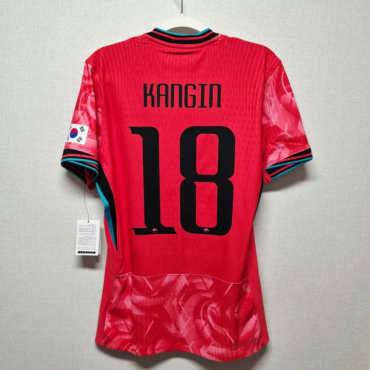 [BUNJANG] 2024-2026 South Korea Home Authentic Match Issued Player Version No. 18 Lee Kang-in Jersey / (새상품) 24-26 대한민국 홈 지급용 No.18 이강인 정품 유니폼