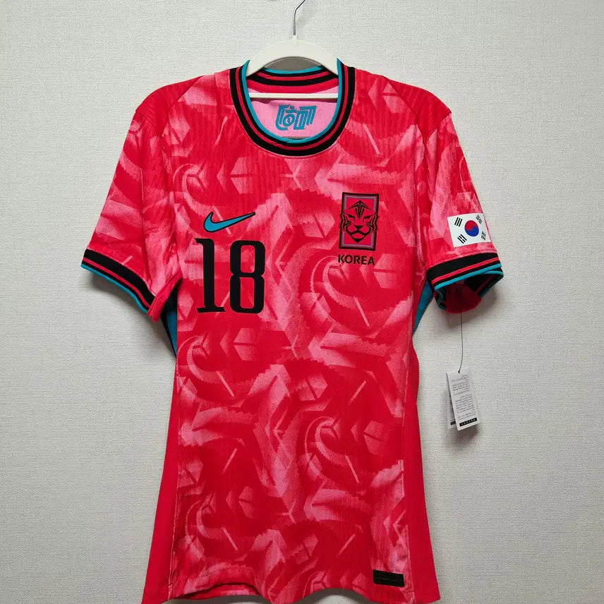 [BUNJANG] 2024-2026 South Korea Home Authentic Match Issued Player Version No. 18 Lee Kang-in Jersey / (새상품) 24-26 대한민국 홈 지급용 No.18 이강인 정품 유니폼