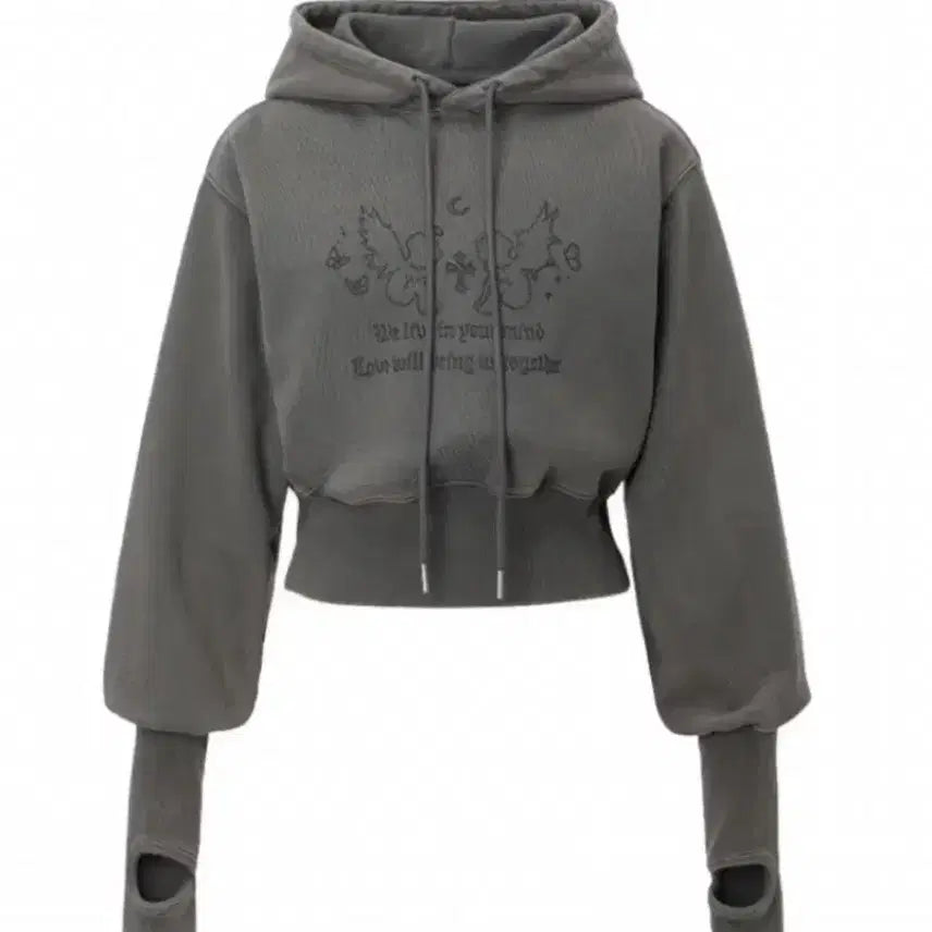 [BUNJANG] 3 TIMES Fairy Hoodie Charcoal M / 쓰리타임즈 페어리 후드 차콜 M