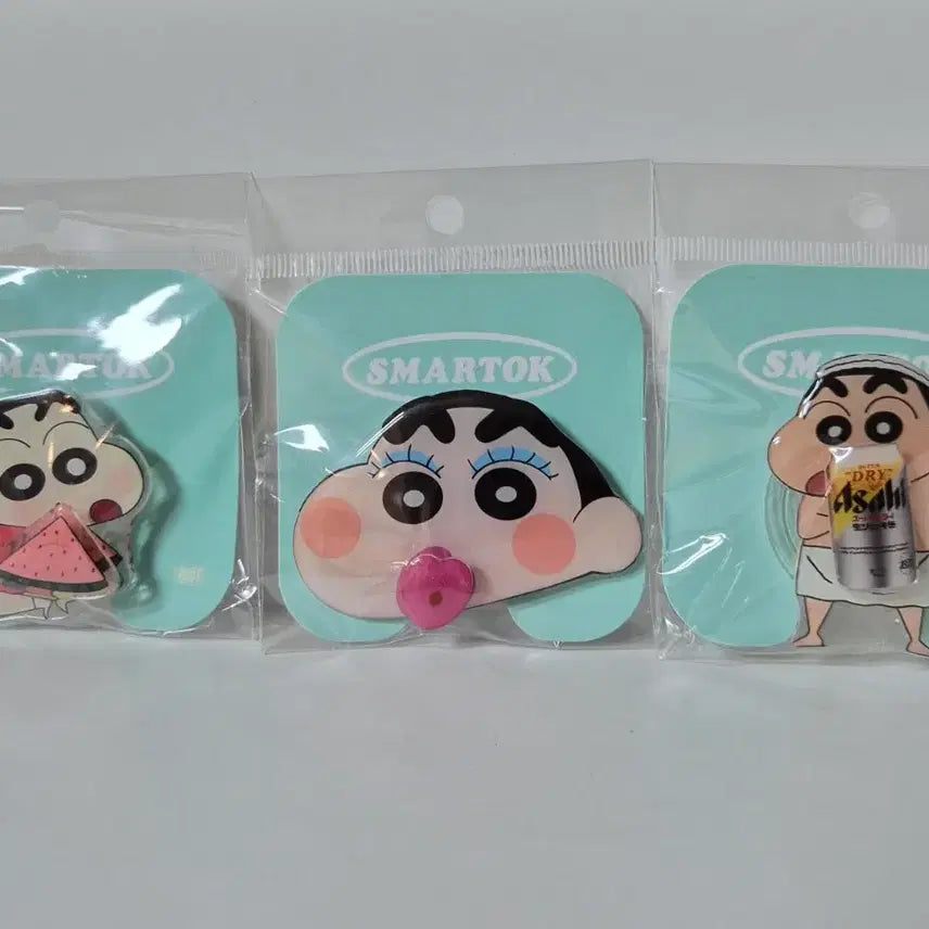 [BUNJANG] Crayon Shin-chan Spinner Grip Tok 3 Types / 짱구  스피너 그립톡 3종