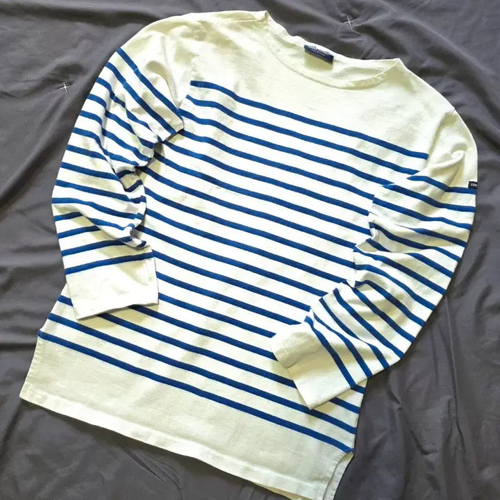 [BUNJANG] Saintpain Striped Long Sleeve T-Shirt S / 세인트페인 스트라이프 긴팔 티셔츠  S
