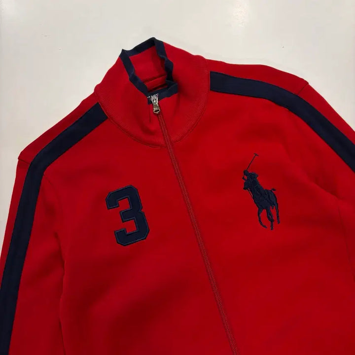 [BUNJANG] Polo Ralph Lauren Golf Red Track Top Jersey Zip-Up / [M] 폴로 랄프로렌 골프 레드 트랙탑 3번 져지 집업