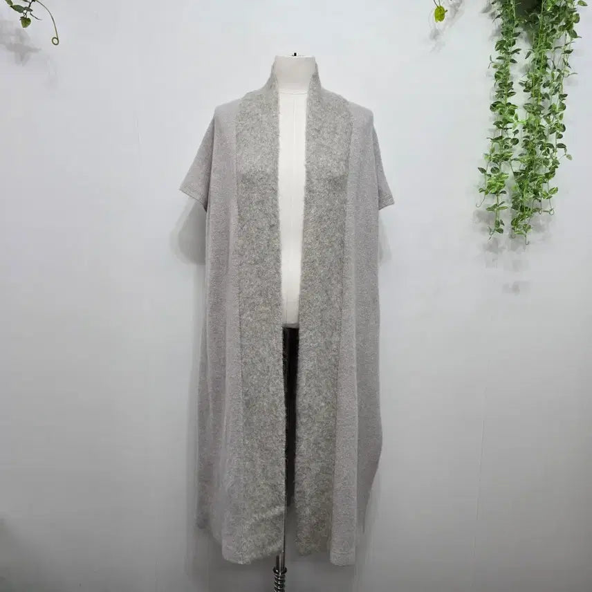 [BUNJANG] Rat By Tt Cashmere 100% Sleeveless Knit Cardigan Light Gray / 래트바이티 캐시미어100% 민소매 니트 가디건