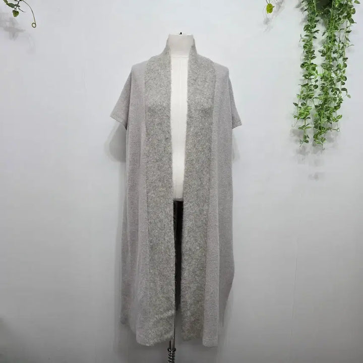 [BUNJANG] Rat By Tt Cashmere 100% Sleeveless Knit Cardigan Light Gray / 래트바이티 캐시미어100% 민소매 니트 가디건