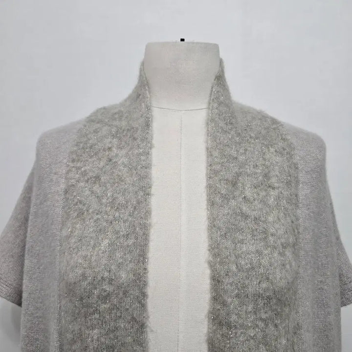 [BUNJANG] Rat By Tt Cashmere 100% Sleeveless Knit Cardigan Light Gray / 래트바이티 캐시미어100% 민소매 니트 가디건