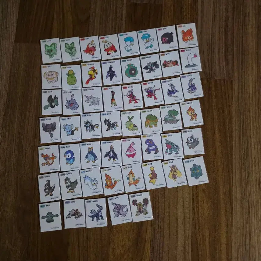 [SOLD OUT] 포켓몬 띠부씰 4, 9세대 53종을 일괄 판매합니다