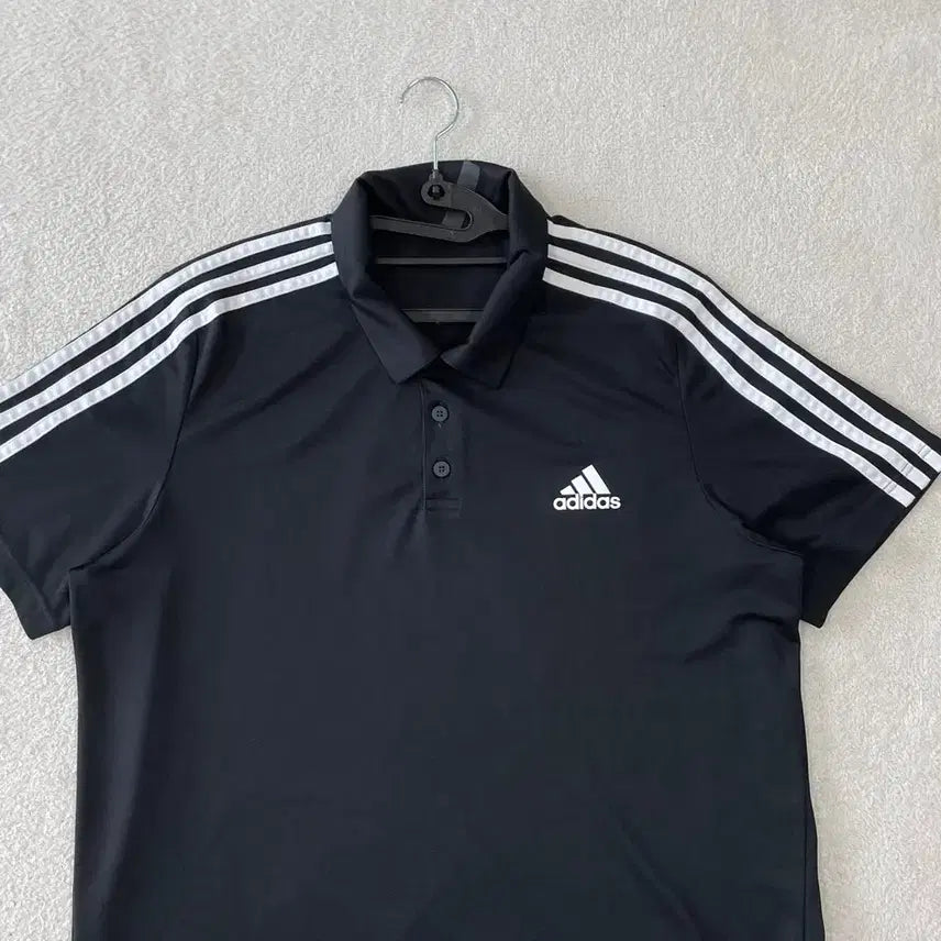 [BUNJANG] Adidas Performance Short Sleeve Polo Shirt XXXL Black / XXXL 아디다스 기능성 반팔카라티셔츠 115 빅사이즈