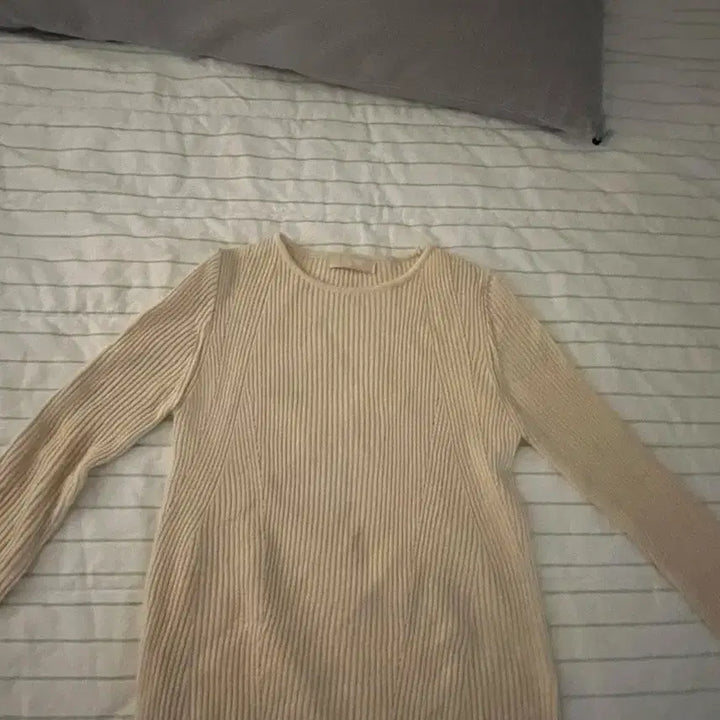 [BUNJANG] Ribbed Knit Long Sleeve T-Shirt / 골지