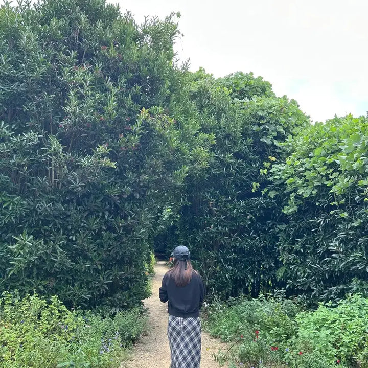 [BUNJANG] Checkered Frill Long Dress / 체크프릴ops