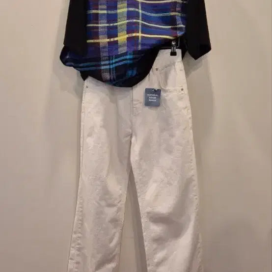 [BUNJANG] Dries Van Noten Check Knit Panel T-Shirt / 드리스반노튼  프리   체크니트배색   티셔츠