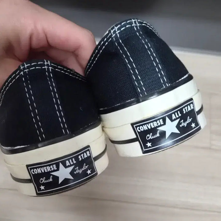 [BUNJANG] Converse Chuck Taylor 70 Low Top Black/Blue / 컨버스 척체일러 70 로우 블랙, 블루 250