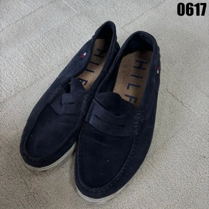 [BUNJANG] Tommy Hilfiger Suede Loafers Navy US 10 / 타미힐피거 로퍼 네이비 280