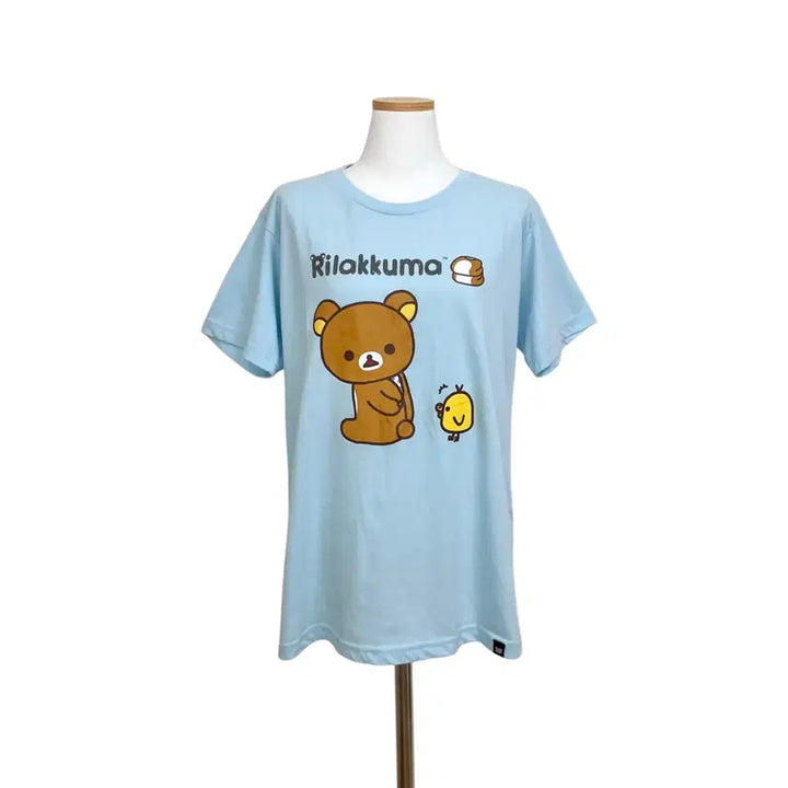 [BUNJANG] San-X Rilakkuma Sky Blue T-Shirt / rilakkuma 리락쿠마 하늘색 반팔 리락쿠마반팔 고전산엑스