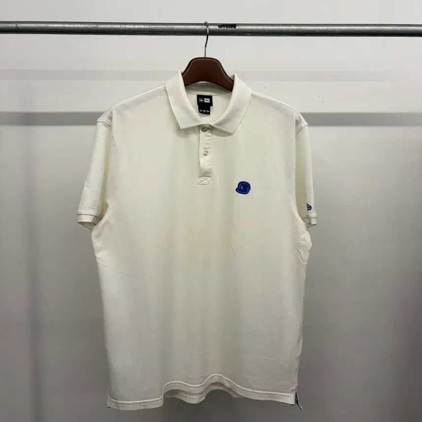 [BUNJANG] New Era x MLB Cap Collar Short Sleeve T-Shirt / (110) 남성용 뉴에라 X MLB 캡 피케티 반팔티 카라티 티셔츠