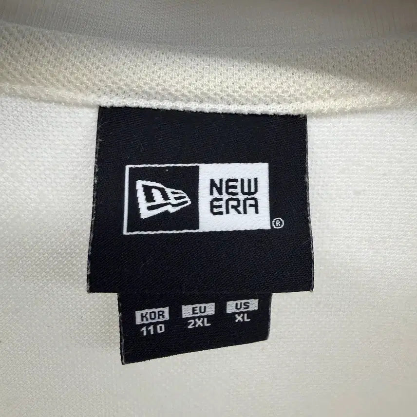 [BUNJANG] New Era x MLB Cap Collar Short Sleeve T-Shirt / (110) 남성용 뉴에라 X MLB 캡 피케티 반팔티 카라티 티셔츠