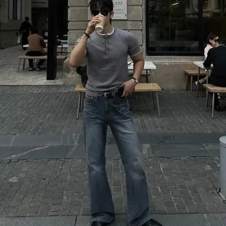 [BUNJANG] Bido Flare Jeans (Medium Wash, Size M) / [새상품] 바이도 플레어진