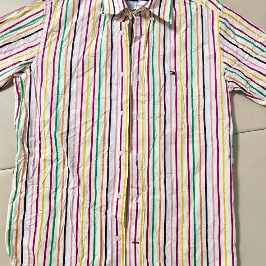 [BUNJANG] Tommy Hilfiger Striped Shirt / 타미힐피거 스트라이프 셔츠