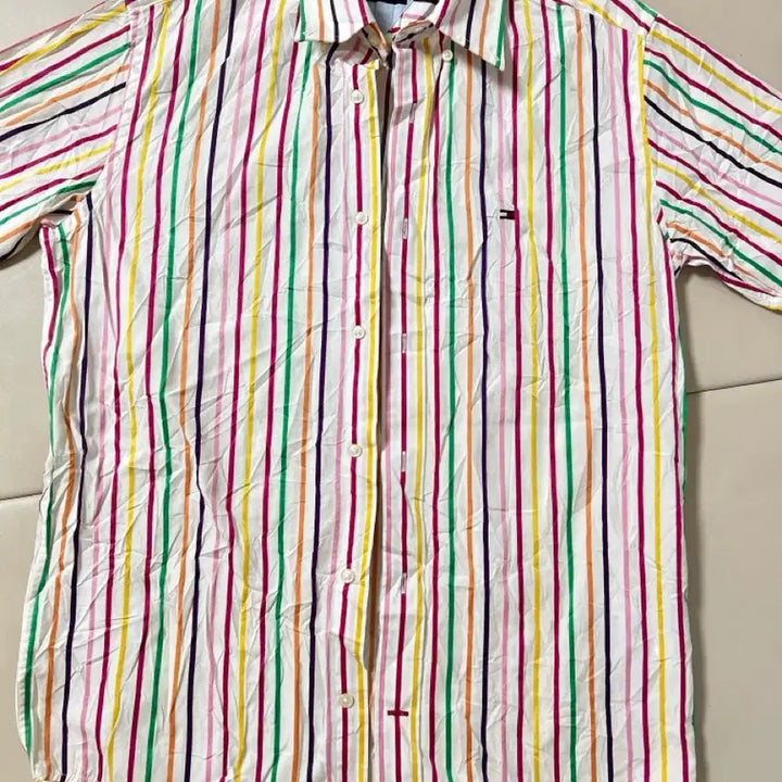 [BUNJANG] Tommy Hilfiger Striped Shirt / 타미힐피거 스트라이프 셔츠