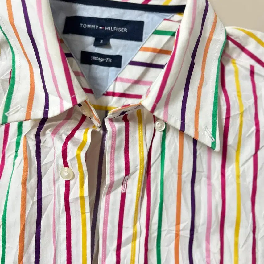 [BUNJANG] Tommy Hilfiger Striped Shirt / 타미힐피거 스트라이프 셔츠