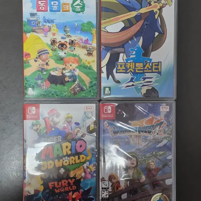 [BUNJANG] Nintendo Switch Game Titles (4 Types) / 닌텐도 스위치 게임 타이틀 4종
