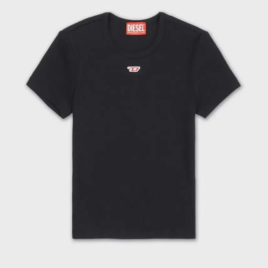 [BUNJANG] Diesel Elle Long T-Shirt Black / 디젤 반팔티 반소매 티셔츠 T 엘르 롱