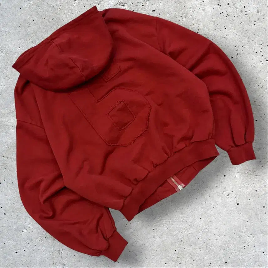[BUNJANG] SCUFFERS Burgundy Hooded Zip-Up Jacket / [M] SCUFFERS 스커퍼스 후드 집업 버건디