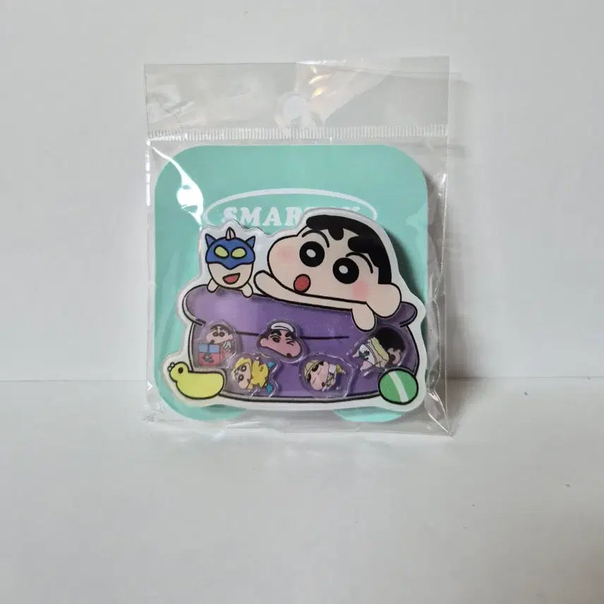[BUNJANG] Crayon Shin-chan Bathhouse Shaker Grip Tok / 짱구 목욕탕 쉐이커 그립톡