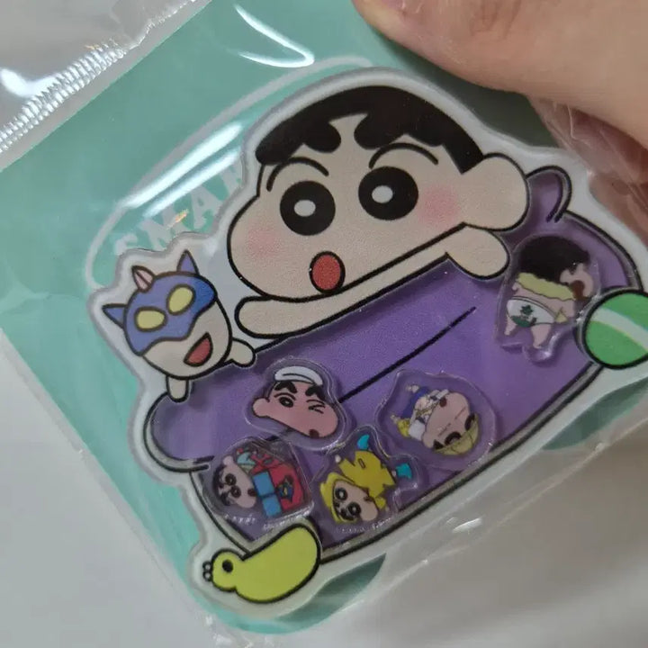 [BUNJANG] Crayon Shin-chan Bathhouse Shaker Grip Tok / 짱구 목욕탕 쉐이커 그립톡