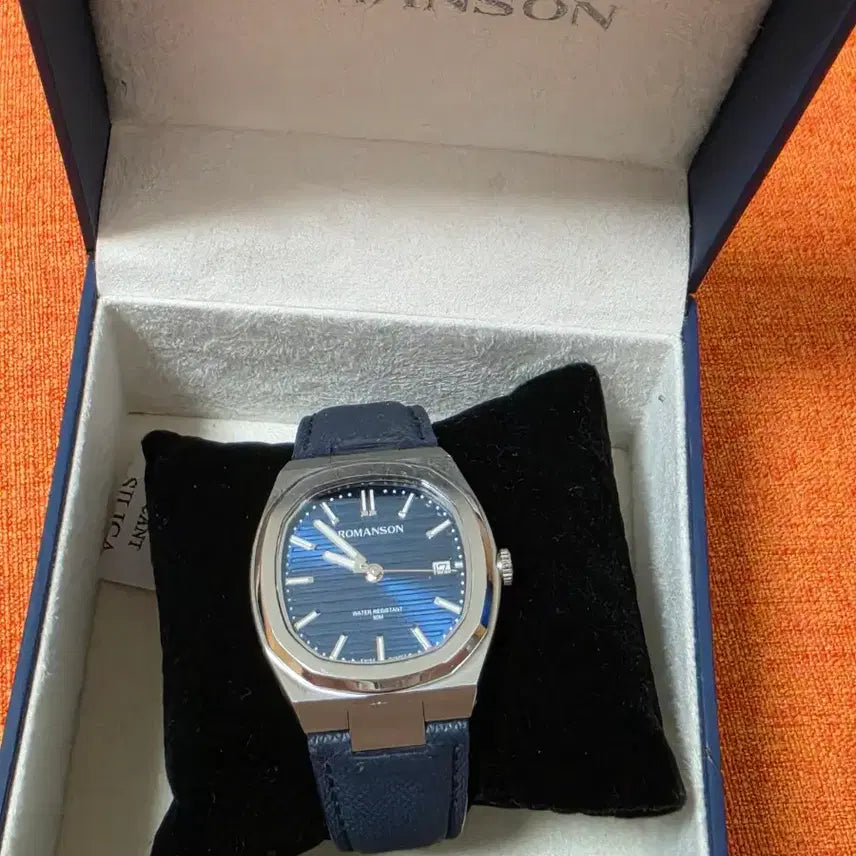 [BUNJANG] Rometon Octagon Audie New Model Quartz Watch Blue / 로만손 옥타고논 오디에 신형 쿼츠 시계 블루