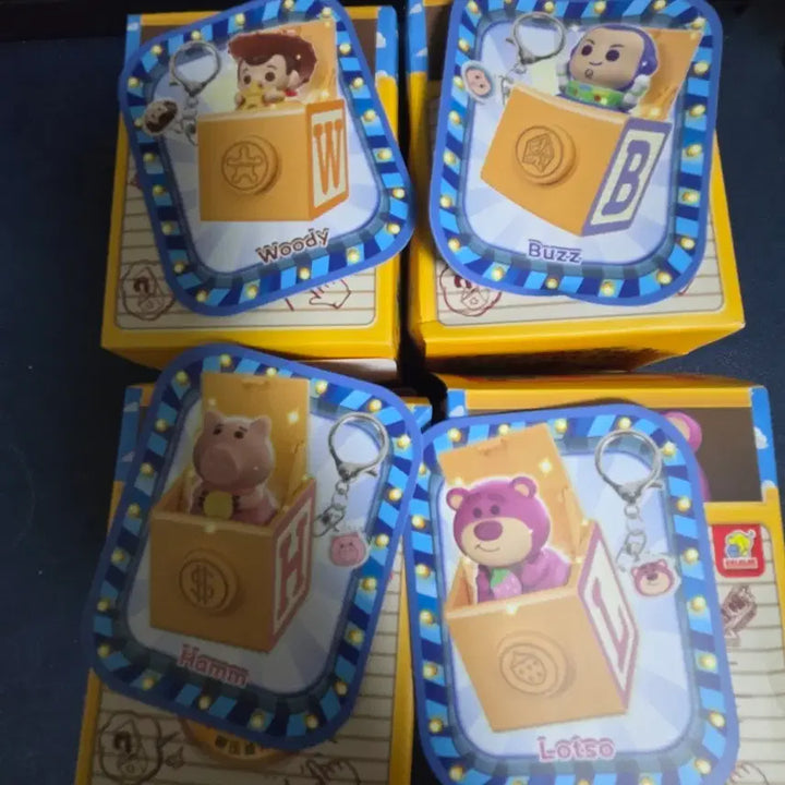 [BUNJANG] Toy Story Random Keychain Set - Woody, Buzz, Hamm, Lotso / 토이스토리 랜덤 키링 4종