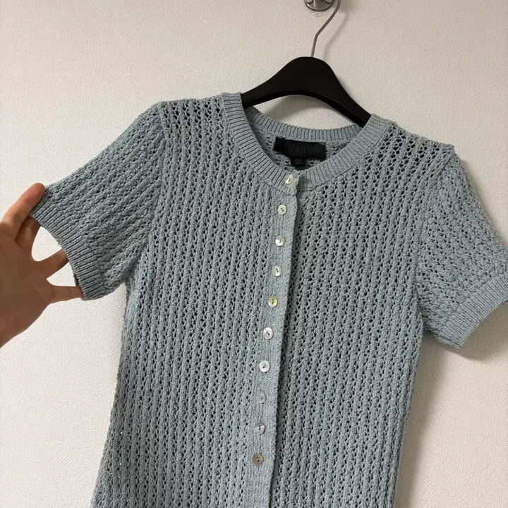 [BUNJANG] Zara Mesh Knit Cardigan / 자라 그물 니트 가디건