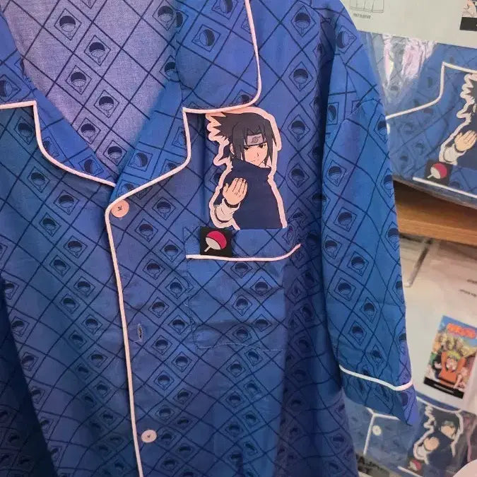 [BUNJANG] SPAO Naruto Sasuke Pajama Set - Size L / 나루토 스파오 사스케 잠옷 세트 사이즈L