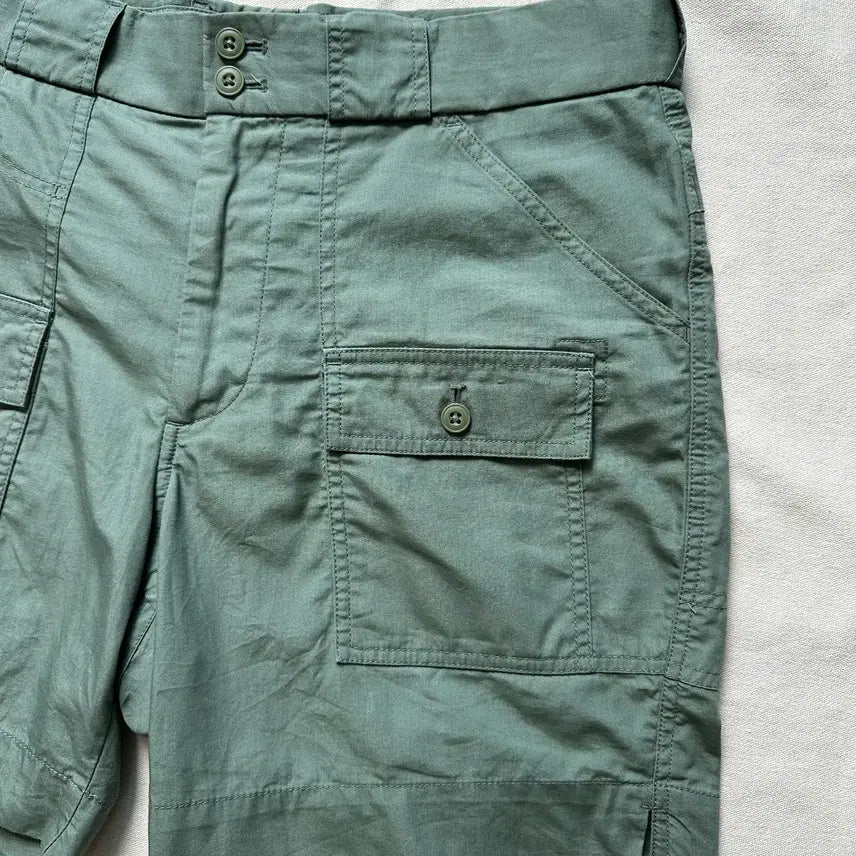 [BUNJANG] Uniqlo x Michael Bastian Green Bush Cargo Shorts (Size L) / 유니클로 x 마이클 바스티안 그린 부시 카고 쇼츠 L