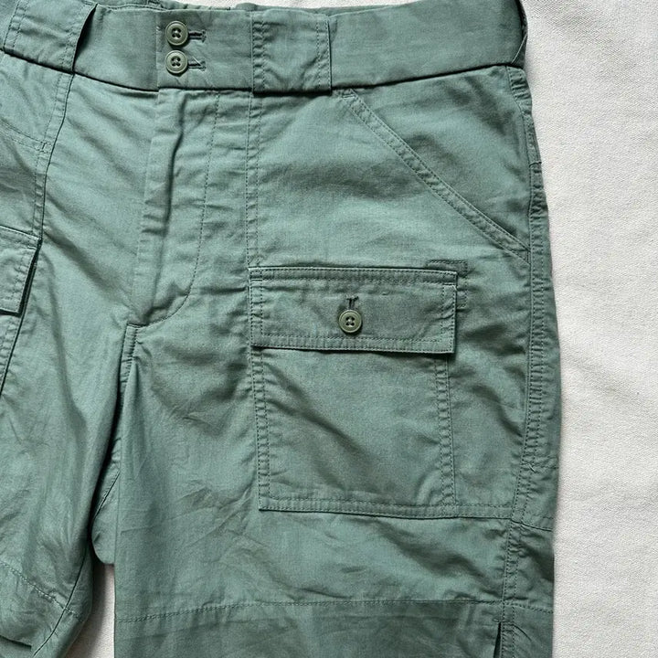 [BUNJANG] Uniqlo x Michael Bastian Green Bush Cargo Shorts (Size L) / 유니클로 x 마이클 바스티안 그린 부시 카고 쇼츠 L