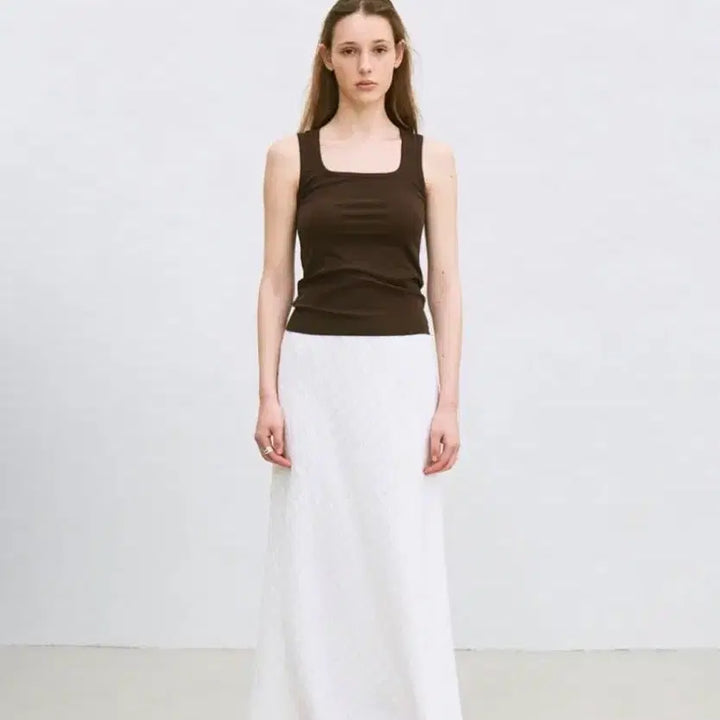 [BUNJANG] Flared Bias Maxi Skirt (White) / 플레어드 바이어스 맥시 스커트 (화이트)