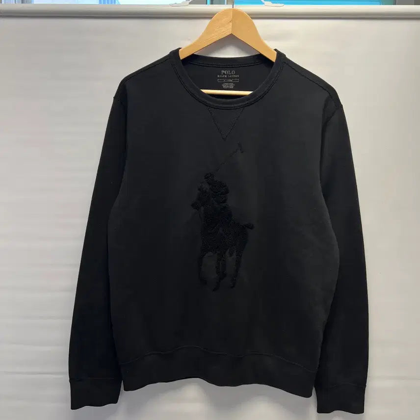 [BUNJANG] Polo Ralph Lauren Big Pony Crewneck Sweatshirt (Size M) / [정품/M] 폴로 랄프로렌 빅포니 블랙 스웻 맨투맨