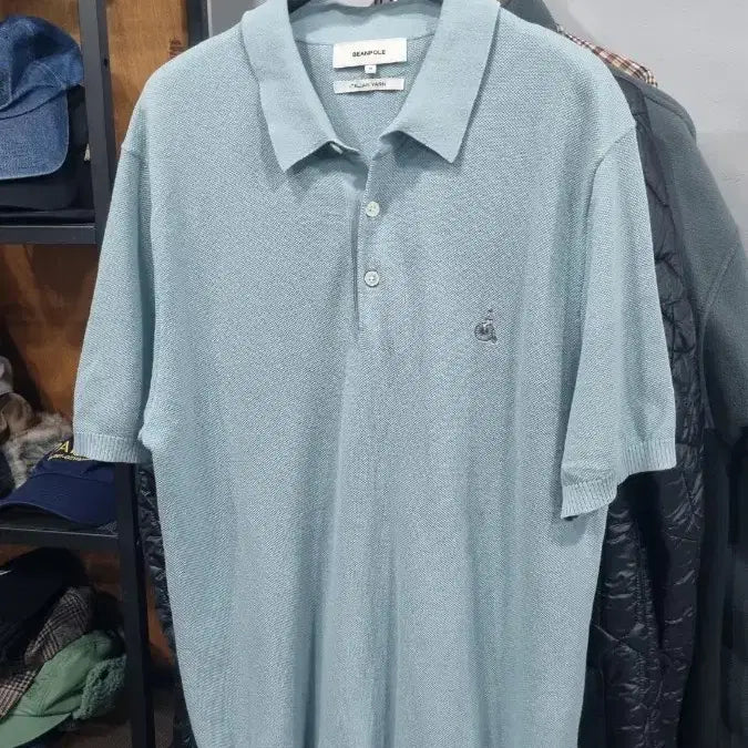 [SOLD OUT] bean pole 빈폴 반팔 카라셔츠 m(95) 컨디션10/8
